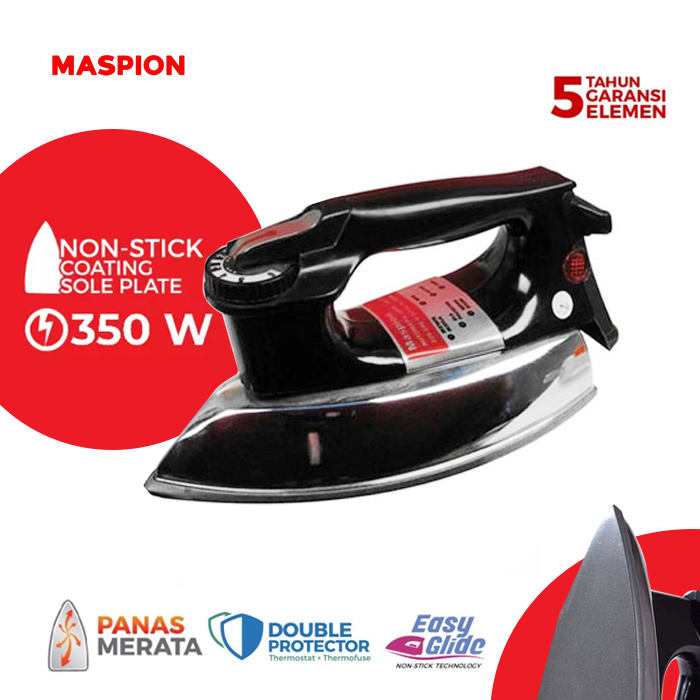Maspion Setrika Listrik Dry Iron - HA30 | HA-30